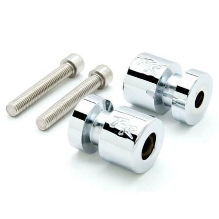 KRATOR Honda Swingarm Spools Frame Sliders, Silver HBD028S